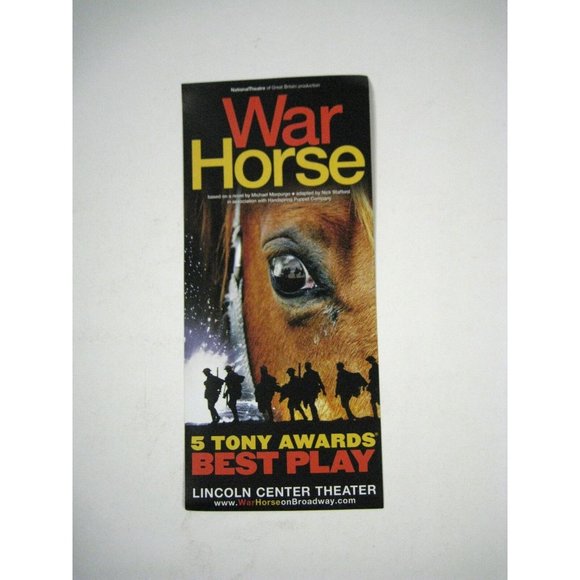 Warhorse Playbill July 2011 Lincoln Center Theater Ticket Matt Doyle Horse - Picture 6 of 10